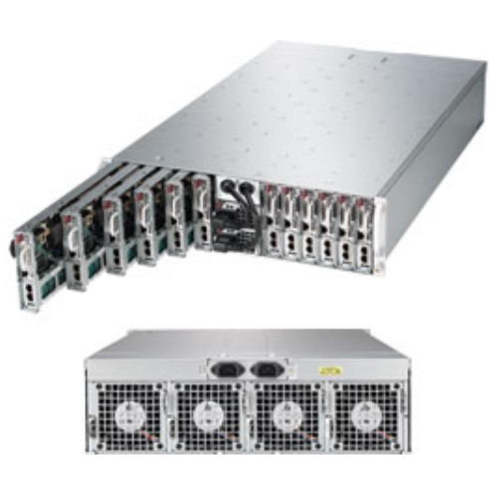 Платформа системного блока SuperMicro SYS-5038ML-H12TRF MicroCloud 3U Rackmount Server Barebone (12 Nodes) LGA 1150 Intel C224 DDR3 1600/1333