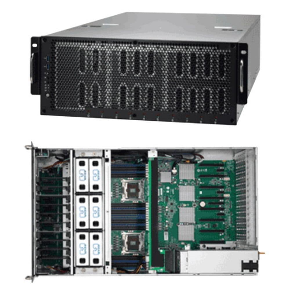 Платформа системного блока Tyan TYAN B7079F77CV10HR-N (FT77C-B7079) Dual Xeon E5-2600v4 (8 слотов PCI-E x16 поддерживает до 8 GPU Tesla (Passive GPU support)) 4U, FT77, RPSU (2+1) 2400W (3x1200W)