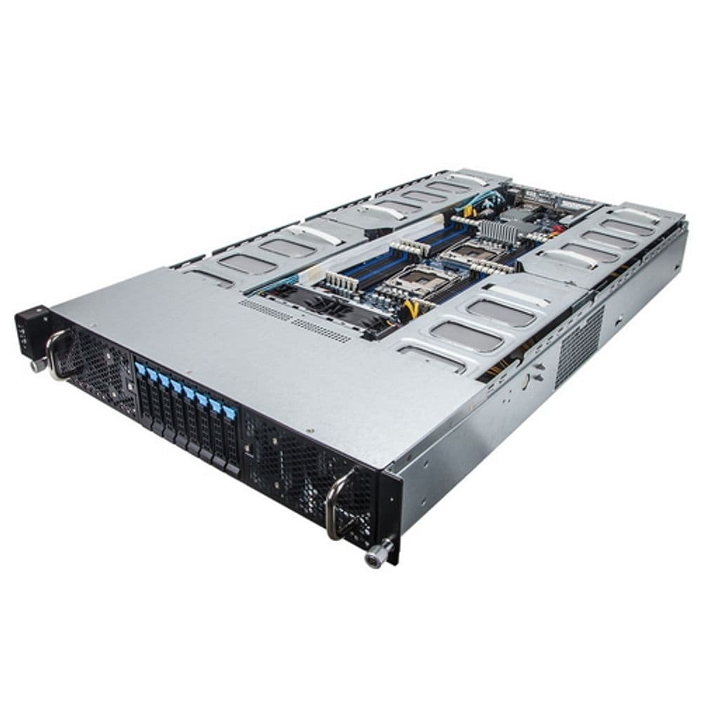 Платформа системного блока Gigabyte G250-G50 2U HPC Server - 8 x GPGPU Card Slots 2x E5-2600V4, 24 x RDIMM ECC DDR4 slots, 2 x GbE LAN «ports (Intel® I350-AM2), 8 x 2.5» hot-swappable HDD/SSD bays, 80 PLUS Platinum 1600W redundant PSU (1+1)»