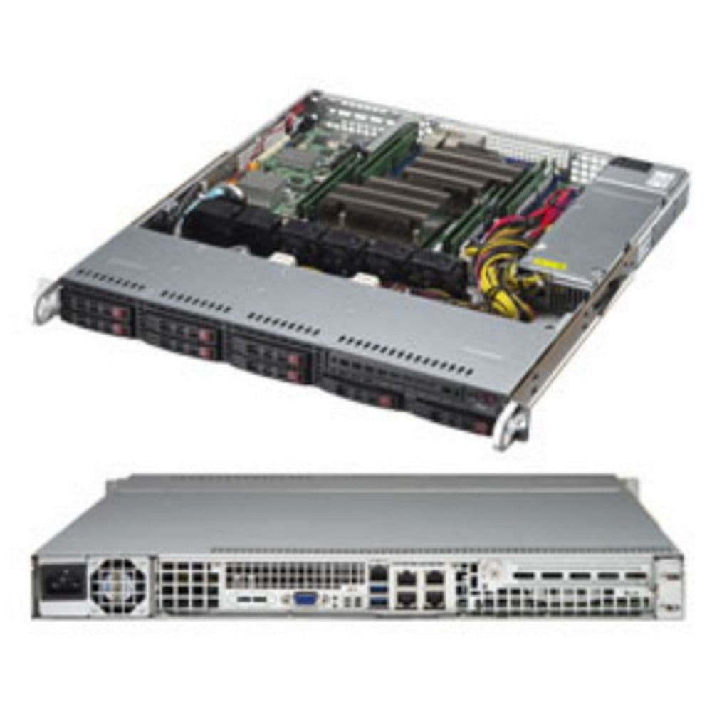Платформа системного блока SuperMicro SYS-1028R-MCT, X10DRL-CT,CSE-113MFAC2-R605CB 1U Rackmount LGA 2011 113MFAC2-605CB X10DRL-CT