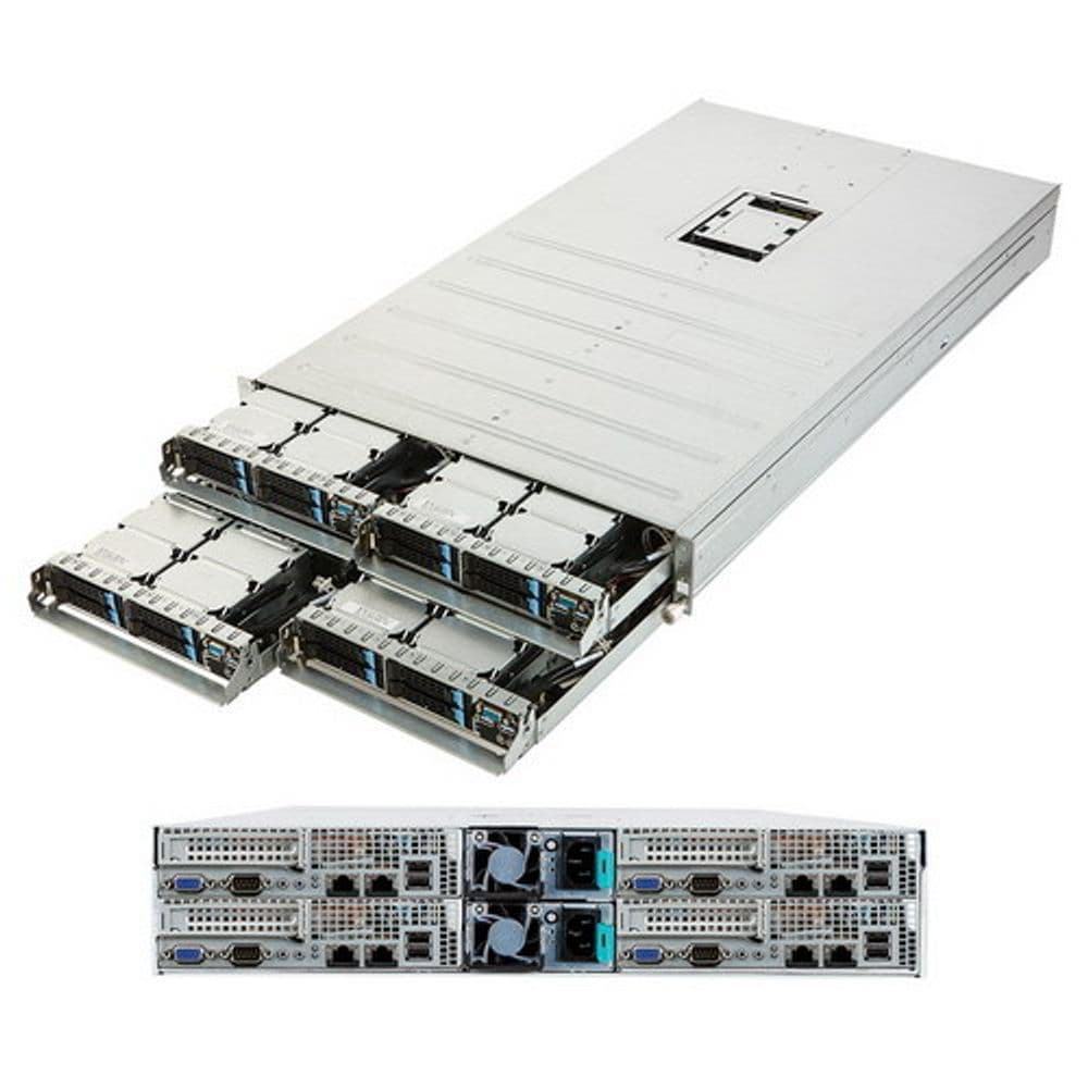 Платформа системного блока Gigabyte G210-H4G 2U - 4 GPU nodes Intel® Xeon E3-1200V3&V4 + GPU slot 16 x 2.5” hot-swappable HDD/SSD bays 3200W 80 PLUS Platinum level (96.2% efficicency) RPSU (1+1)