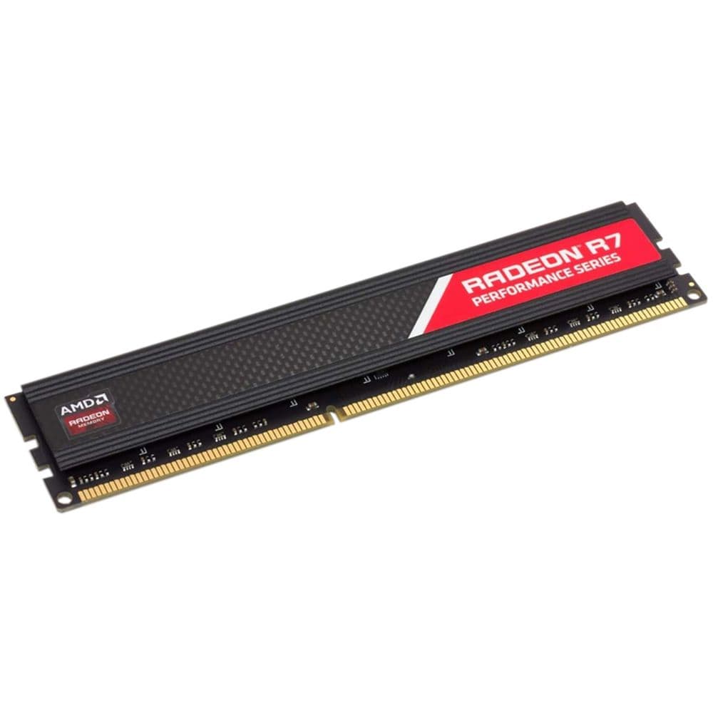 Модуль памяти AMD Radeon™ R7 Performance Series Black R748G2606U2S 8GB DDR4 2666 DIMM Non-ECC, CL16, 1.2V, Heat Shield, RTL