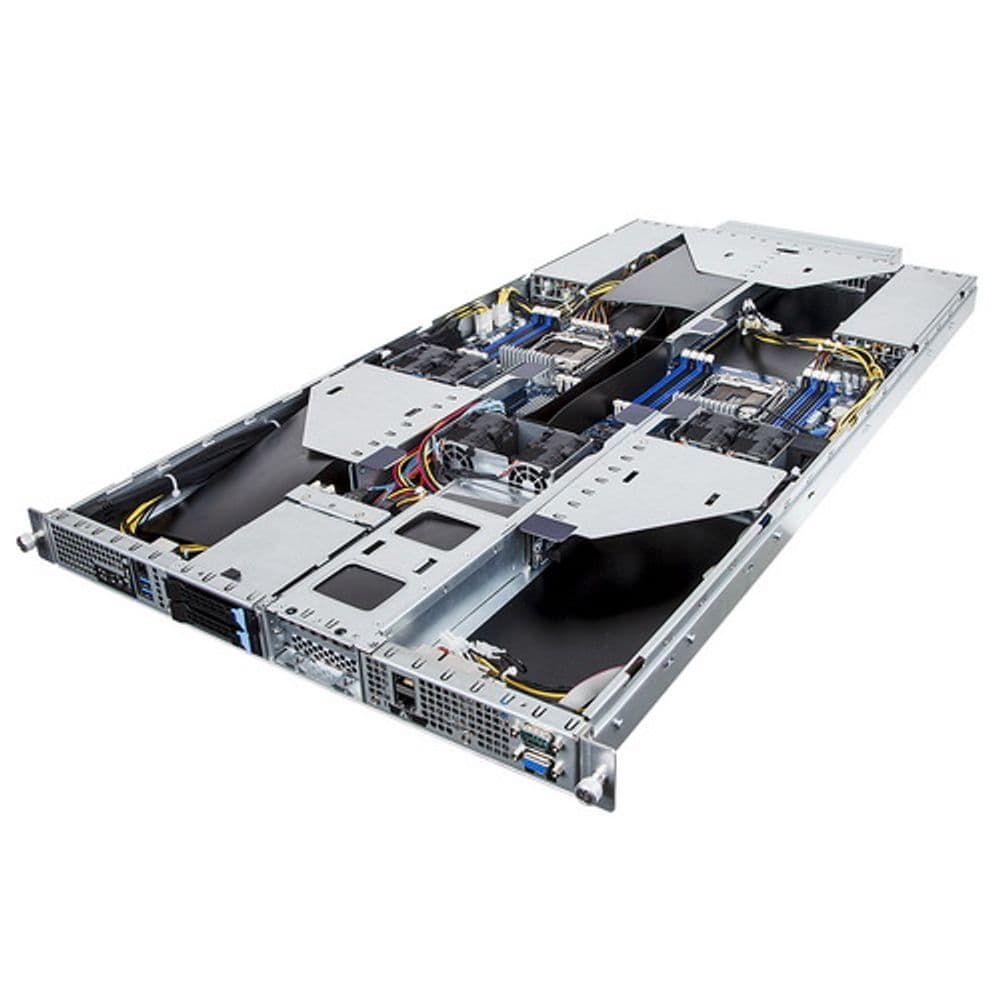 Платформа системного блока Gigabyte G190-H44 1U HPC 4x GPU (NVIDIA® validated GPU platform) Server, 2x Intel Xeon E5-2600V4, 16x RDIMM «DDR4 slots, 2 x GbE LAN ports (Intel® I350-AM2), 2 x 2.5» + 2 x 1.8» fixed internal HDD/SSD bays, 80 PLUS Platinum 2000W redundant PSU»