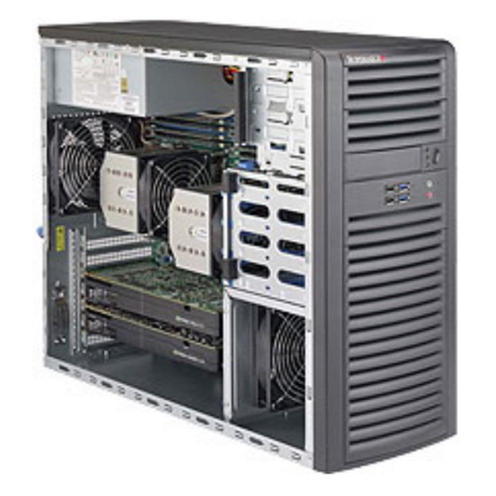 Платформа системного блока SuperMicro SYS-7038A-I, X10DAi, 732D4-903B Mid-Tower CSE-732D4-903B X10DAi SATA3 (6Gbps); RAID 0, 1, 5, 10
