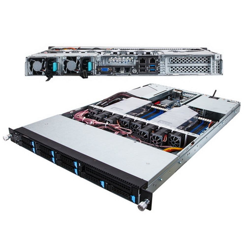 Платформа системного блока Gigabyte R180-F28 1U, 2 x LGA2011-3, Intel C612, 24 x DDR4, 8 x 2.5" SATA, 2xGigabit Ethernet 1000 Мбит/с 800 Вт