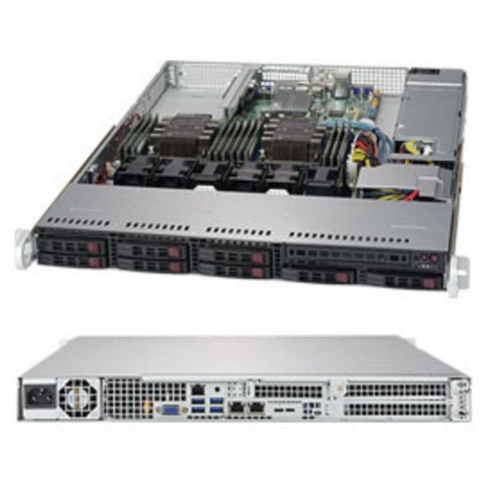 Платформа системного блока SuperMicro SYS-1029P-WT 1U, 2xLGA3647, iC621, 12xDDR4, up to 8x2.5, 2x1GbE, 3x PCIE, 1x600W (113AC2-605WB X11DDW-L)