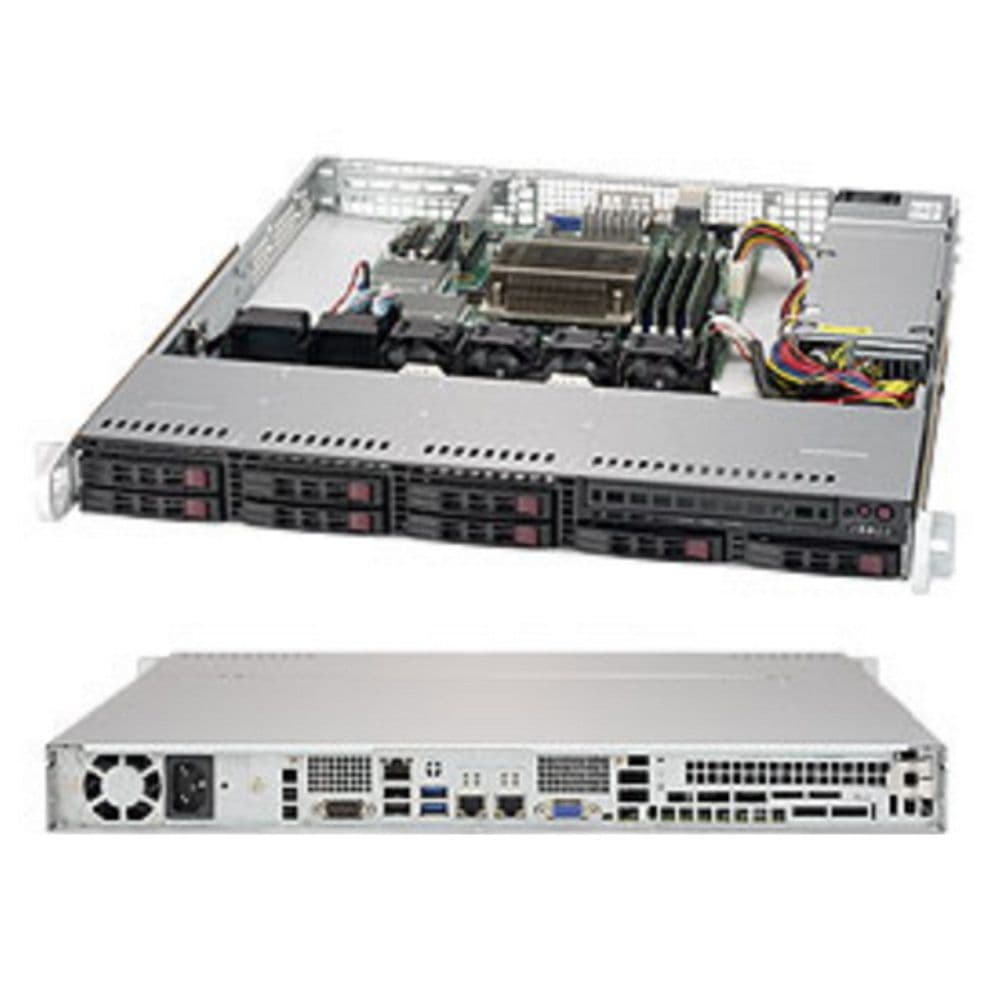 Платформа системного блока SuperMicro SYS-1019S-MC0T 1U Rackmount CSE-113MFAC2-341CB X11SSH-CTF