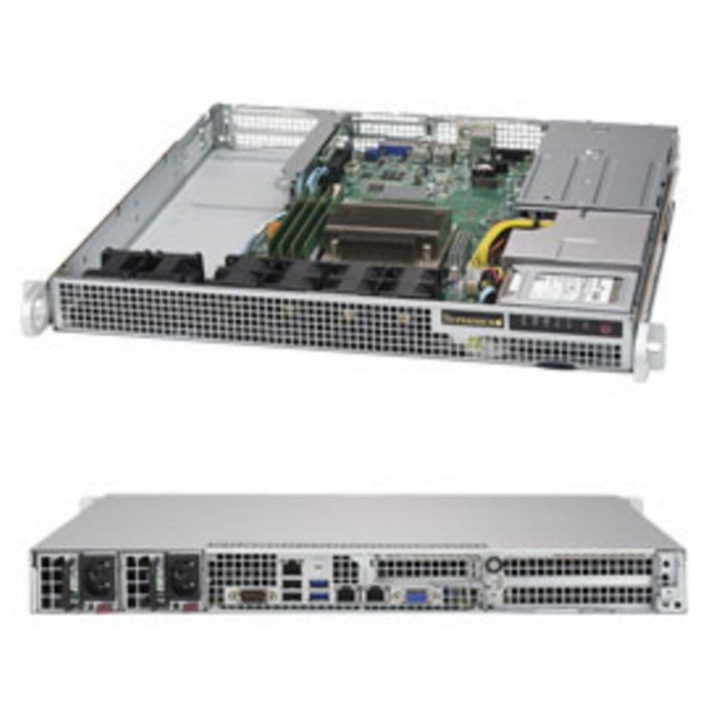 Платформа системного блока SuperMicro SYS-1019S-WR 1U Rackmount SC514-R407W X11SSW-F C236 6xSATA3 (6 Gbps) ports; RAID 0,1,5,10