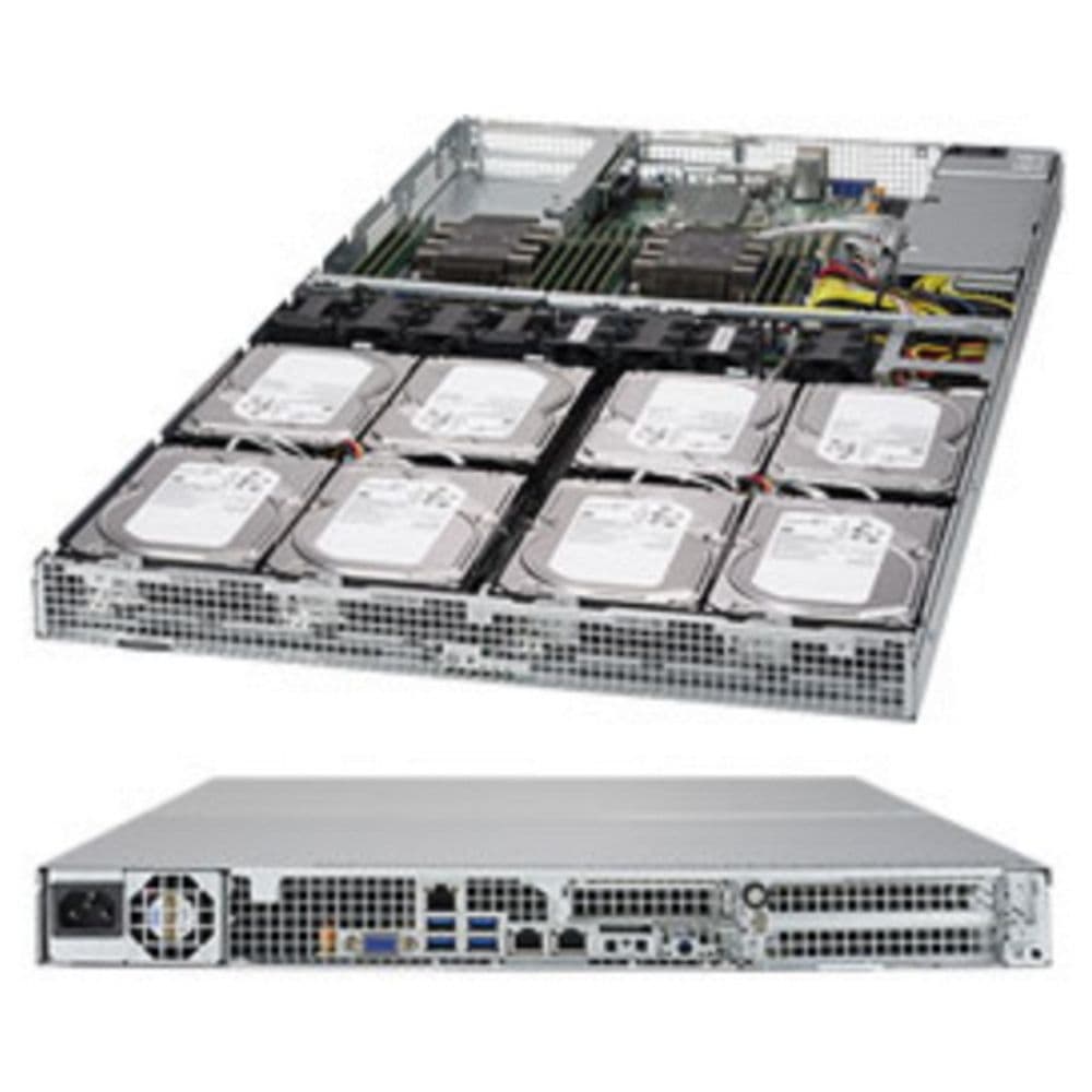 Платформа системного блока SuperMicro SYS-6019P-WT8 1U Rackmount CSE-801STS-656DP X11DDW-L SATA3; RAID 0, 1, 5, 10