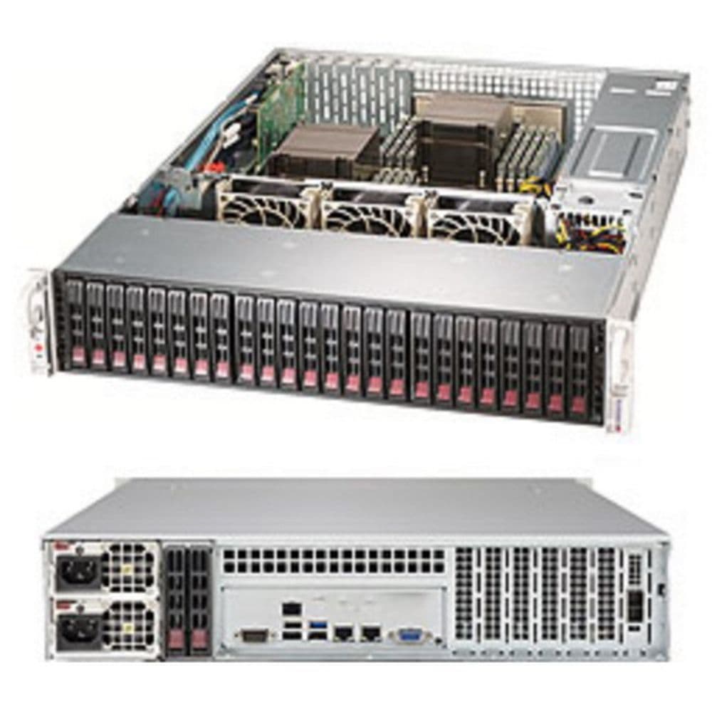 Платформа системного блока SuperMicro SSG-2029P-ACR24H 2U Rackmount CSE-216BTS-R1K23LPB X11DPH-T