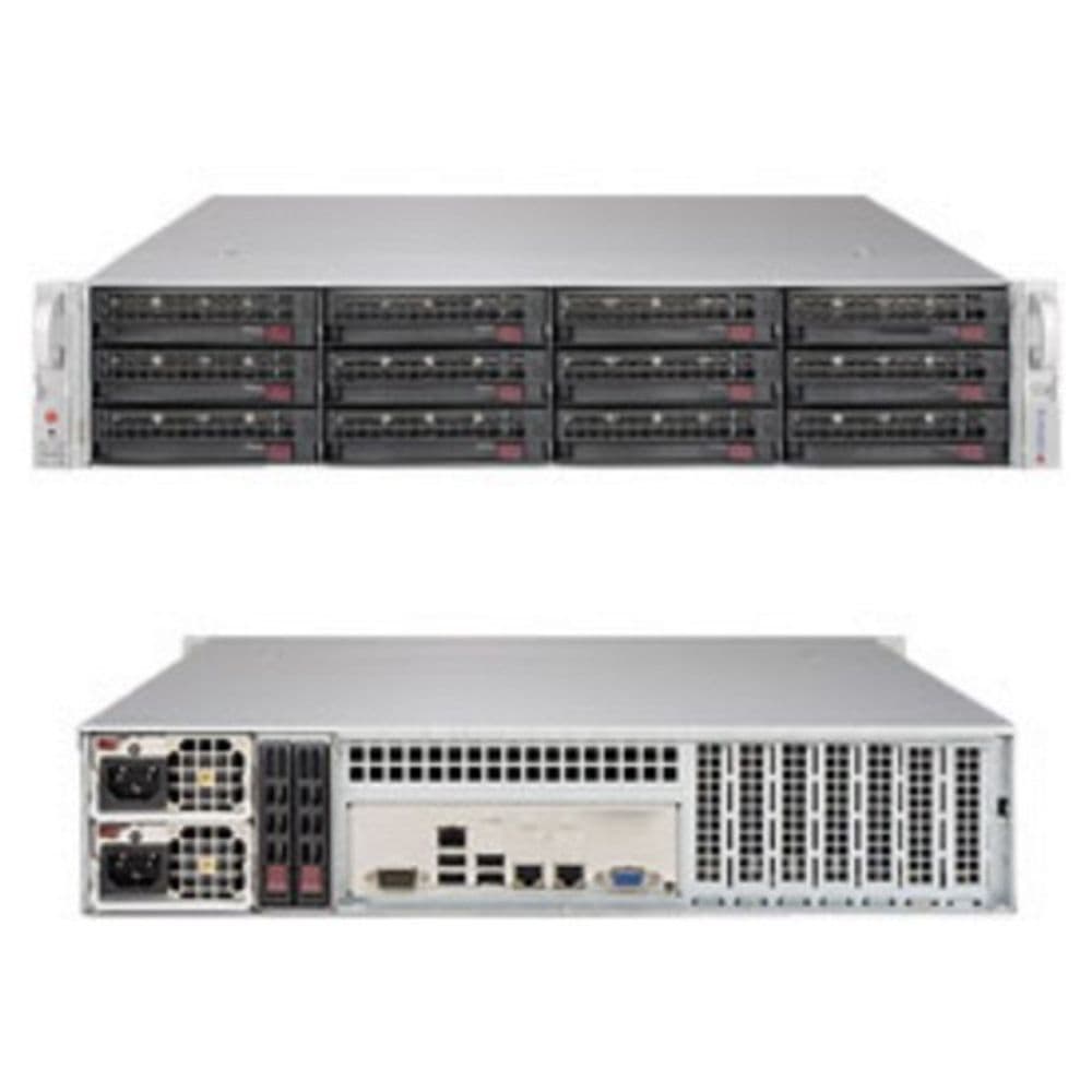 Платформа системного блока SuperMicro SSG-6029P-E1CR12T 2U, CSE-826BE1C4-R1K23LPB SAS3 (Broadcom 3108 AOC) RAID 0, 1, 5, 6, 10, 50, 60 SATA3 (6Gbps) RAID 0, 1, 5, 10
