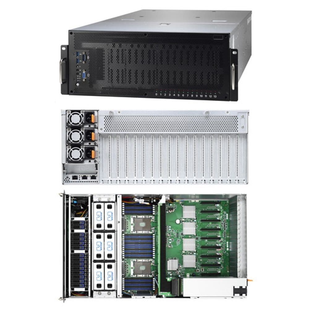 Платформа системного блока Tyan Rackmount FT77D-B7109 4U, 14 2.5" Hot-Swap SSD/HDD, 2 LGA3647 Intel Xeon Scalable, Intel C621, 12+12 DIMM slots B7109F77DV14HR-2T-N