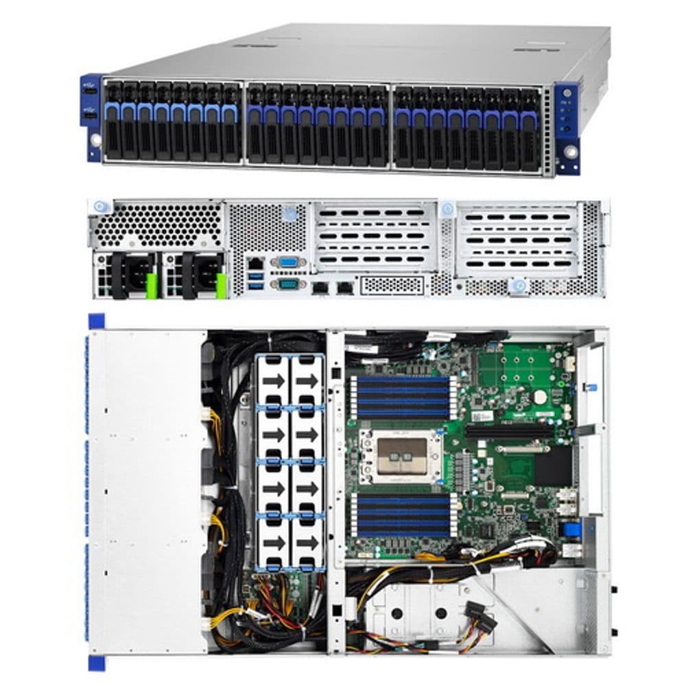 Платформа системного блока Tyan Rackmount B8026T70AV16E8HR 2U, 2 2.5" fixed HDD/SSDs, 8 6cm fans,1 AMD Socket SP3, 1 AMD EPYC™ 7000 Series Processor, 16 DIMM slots