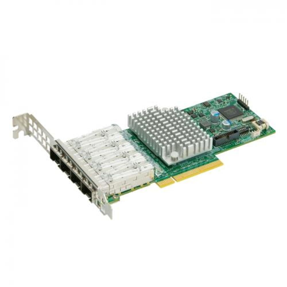 Сетевой адаптер SuperMicro AOC-STG-I4S Network adapter 4-PORT 10GbE Standard LP Intel XL710-AM1 With SFP+
