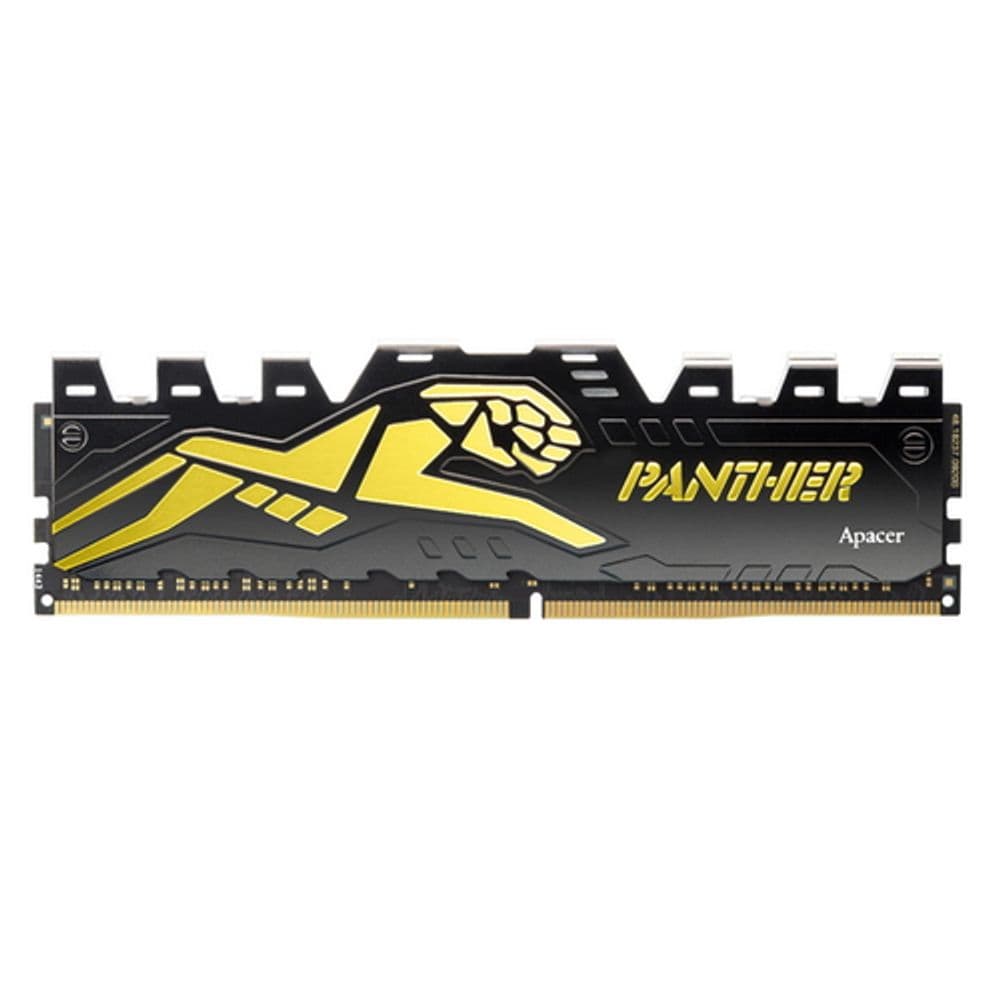 Модуль памяти Apacer Panther Golden Gaming Memory AHU08GGB26CDU7G 8GB DDR4 2666 DIMM EK.08G2V.GEC Non-ECC, CL16, 1.2V, 1024x8, Heat Shield, RTL
