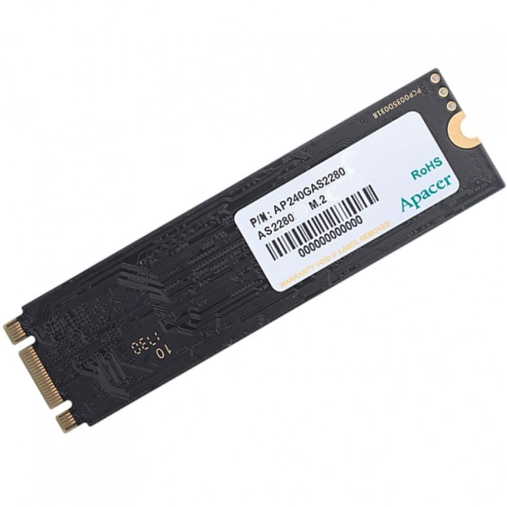 Твердотельный накопитель SSD Apacer AS2280P4 240GB M.2 2280 AP240GAS2280P4-1 Client PCIe Gen3x4 with NVMe, 3D TLC, 256MB, RTL
