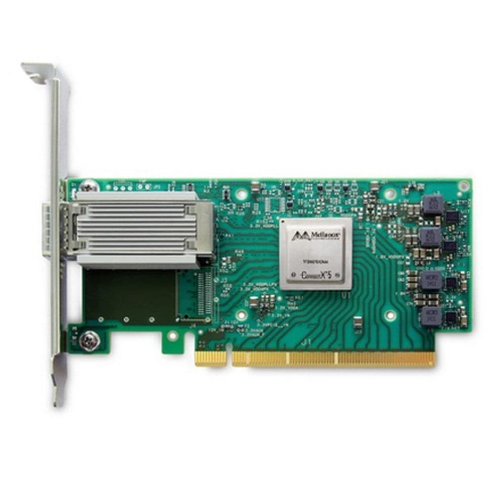 Сетевой адаптер Mellanox MCX555A-ECAT ConnectX-5 VPI adapter card, EDR IB (100Gb/s) and 100GbE, single-port QSFP28, PCIe3.0 x16, tall bracket, ROHS R6