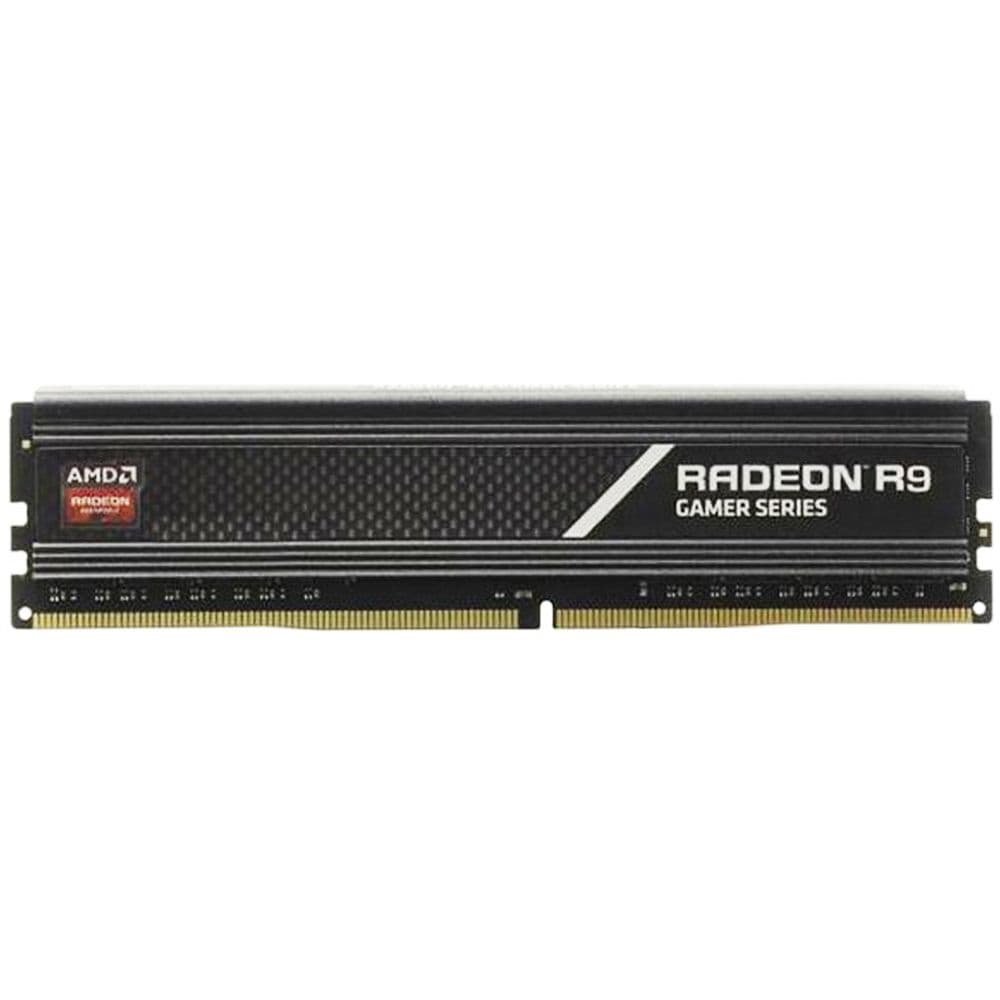 Модуль памяти AMD Radeon™ R9 Gamers Series Black Gaming Memory R9S48G3206U2S 8GB DDR4 3200 DIMM Non-ECC, CL16, 1.35V, Heat Shield, RTL