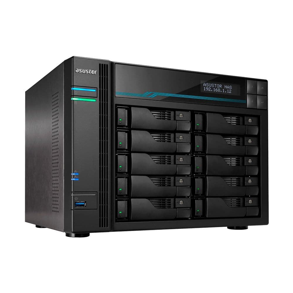 Платформа СХД ASUSTOR AS6510T 10 Bay (Max.18) 2xM.2 2x2.5GLAN 2x10GLAN 8GB (Max.64GB) DDR4 2xUSB