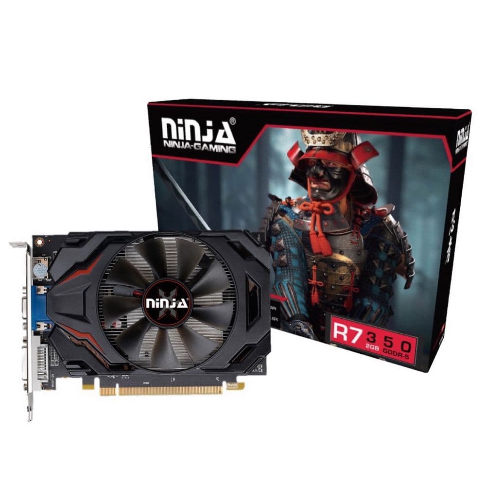 Видеокарта Ninja (Sinotex) R7 350 2GB GDDR5 128bit VGA DVI HDMI 1FAN RTL