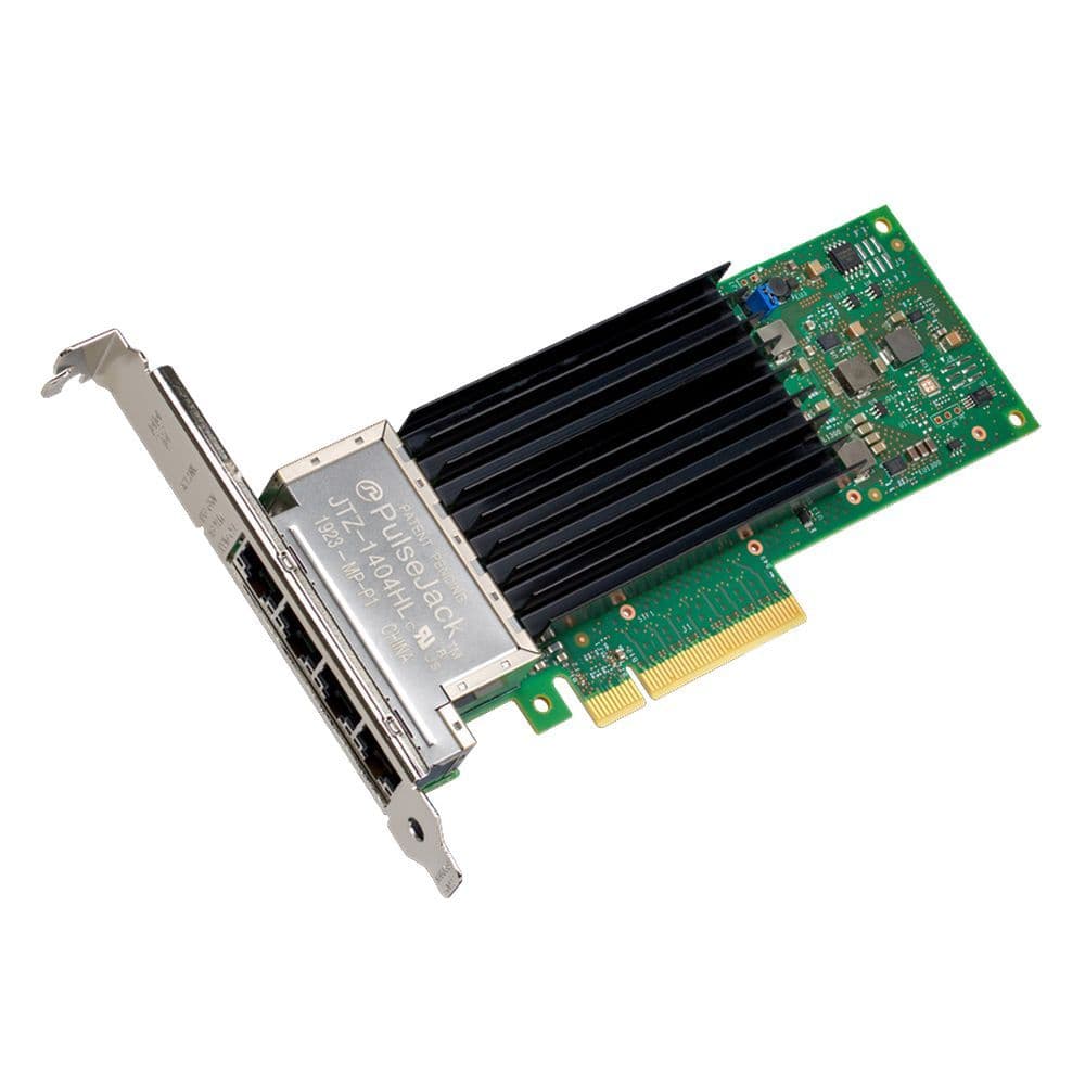 Сетевой адаптер Intel Intel® Ethernet Converged Network Adapter X710-T4L 4x RJ45 port 10GbE/5GbE/2.5GbE/1GbE, PCI-E v3 x8, iSCSI, NFS, VMDq. PCI-SIG* SR-IOV, w/o RDMA, Low Profile