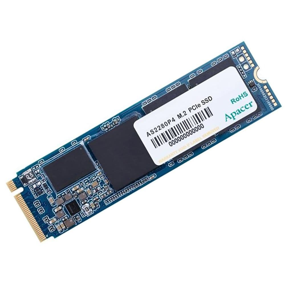 Твердотельный накопитель SSD Apacer AS2280P4U 1TB M.2 2280 AP1TBAS2280P4U-1 Client PCIe Gen3x4 with NVMe, 3500/3000, IOPS 670/670K, MTBF 1.8M, 3D NAND, DRAM-lessMB, 760TBW, 0,42DWPD, RTL