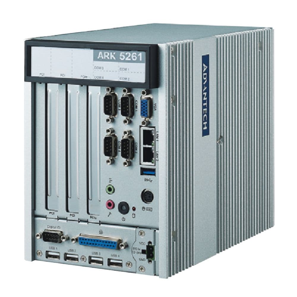 Системный блок Advantech Компактный компьютер ARK-5261S-J0A1E Advantech Intel Celeron J1900 2.0ГГц, 4Гб DDR3L, 2xGB LAN, «4xCOM, 6xUSB, Audio, PS/2, LPT, 8xDIO, 2xPCI, PCIe, 2 отсека 2.5» HDD»