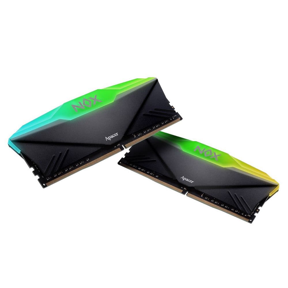 Модуль памяти Apacer NOX RGB Black Gaming Memory AH4U32G36C25YNBAA-2 32GB DDR4 3600 DIMM Non-ECC, CL18, 1.35V, Kit (2x16GB), Intel XMP 2.0, Heat Sink, RTL