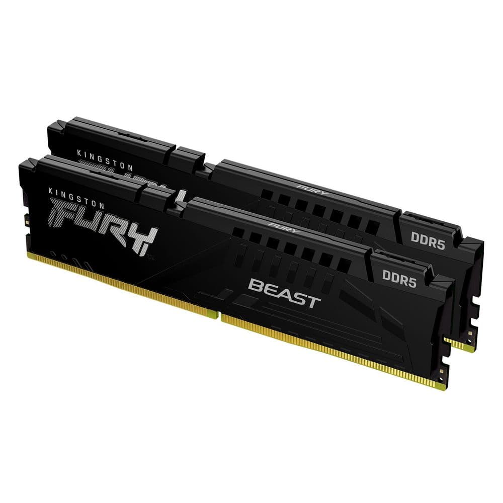 Модуль памяти Kingston 16GBDDR5 6000 DIMM FURY Beast Black EXPO Gaming Memory KF560C36BBEK2-16 Non-ECC, CL36, 1.35V, (Kit of 2) 1RX16 36-38-38 288-pin 16Gbit, RTL