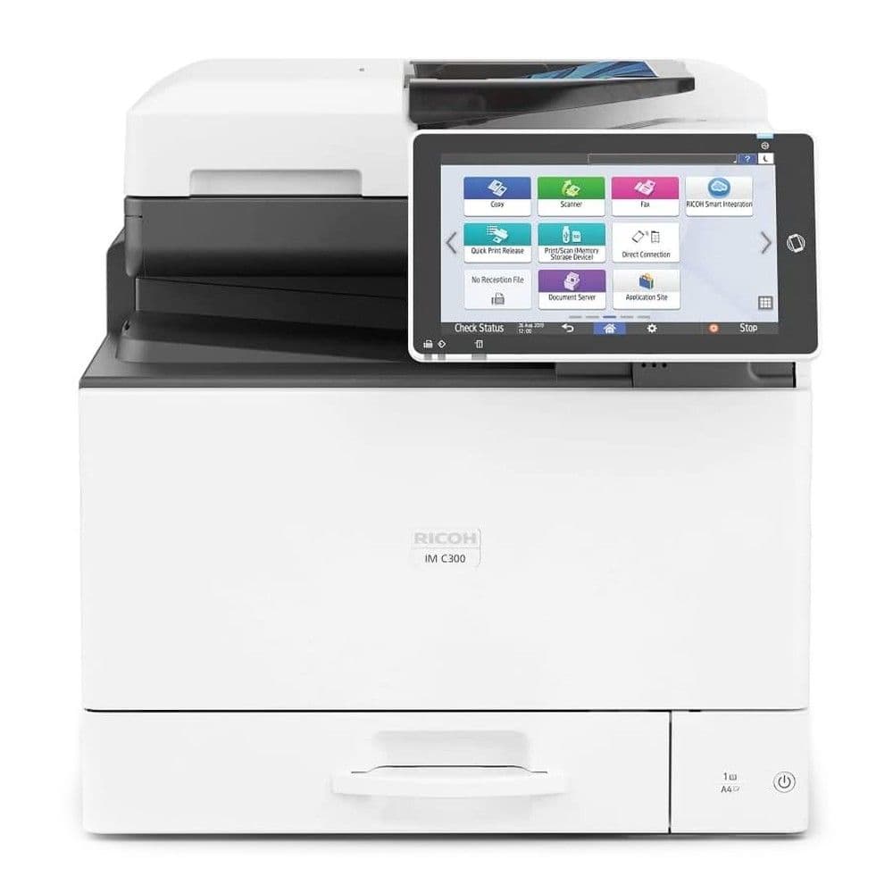 Ricoh IM C300 A4, МФУ, лазерное, цветное, 30стр/мин, 1200dpi, 1460МГц, 2048Мб, 320Гб, 50АПД, 250+100, USB/NFC/AirPrint