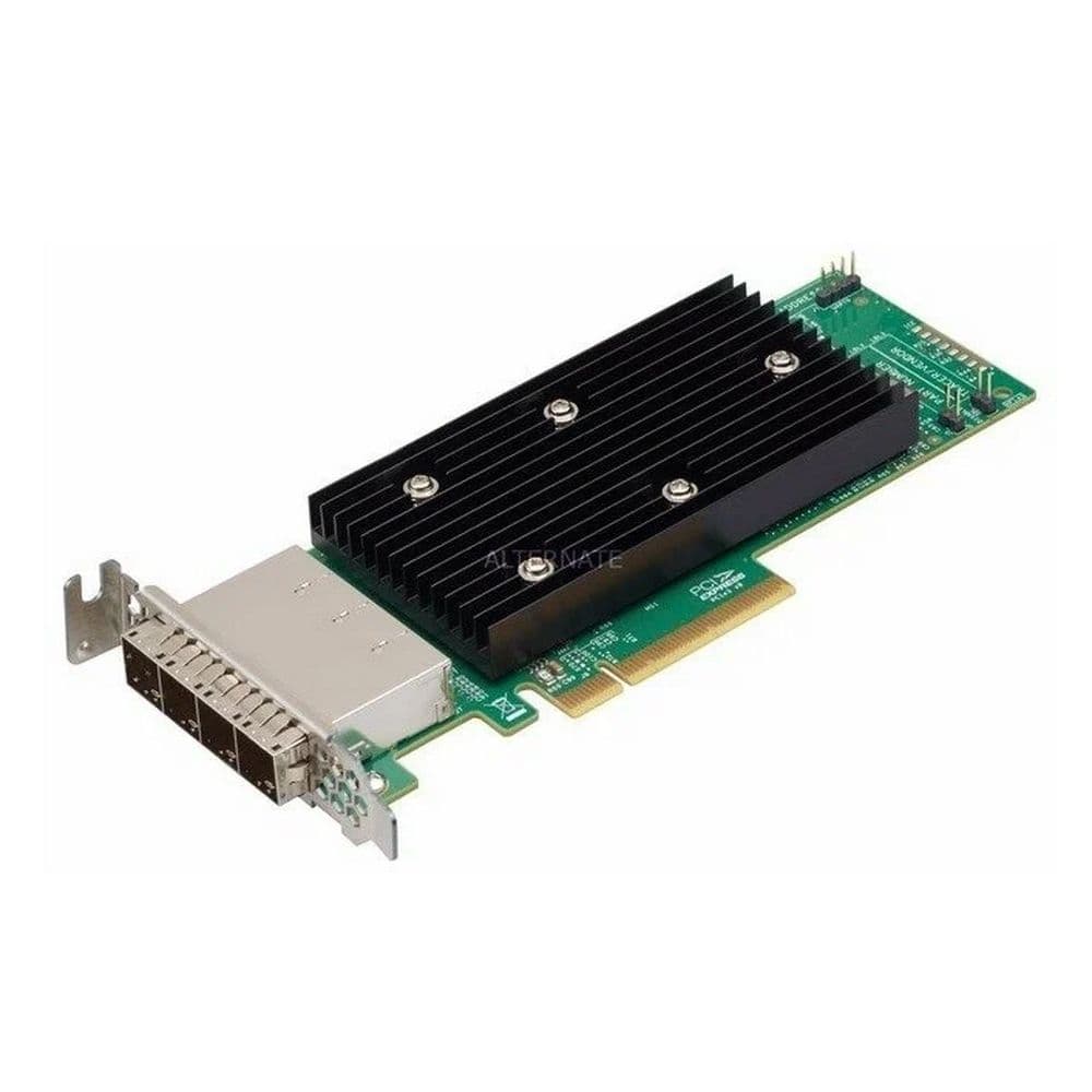 HBA-адаптер Broadcom LSI SAS 9305-16E SGL (05-25704-00, 03-25711-01003) PCIe 3.0 x8 LP, SAS/SATA 12G HBA, 16port(4*ext SFF8644), 3216 IOC