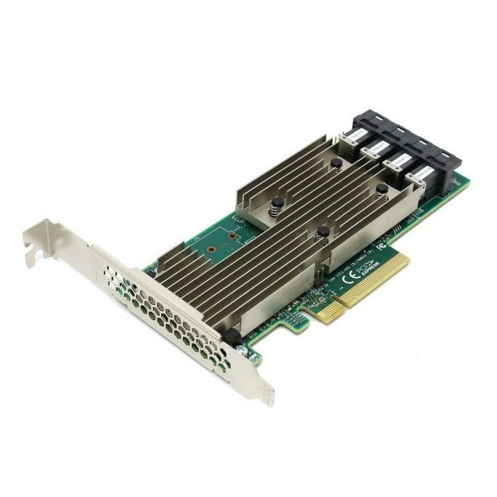 HBA-адаптер Broadcom 9305-16i SGL (05-25703-00 / 03-25703-02004) PCIe 3.0 x8 LP, SAS/SATA 12G HBA, 16port(4*int SFF8643), 3224 IOC