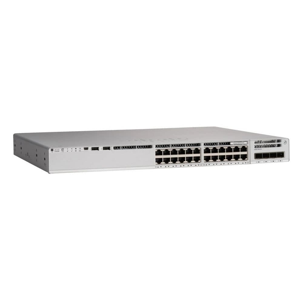 Коммутатор CISCO Catalyst 9300L 24-port 1G copper with fixed 4x1Gb SFP uplinks, PoE+, DNA Network Advantage Lic, C9300L-24P-4G-A