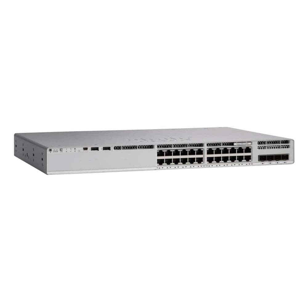 Коммутатор CISCO Catalyst 9300L 24-port data 1Gb copper, with fixed 4x10Gb SFP+ uplinks, DNA Network Essentials Lic,, C9300L-24T-4X-E