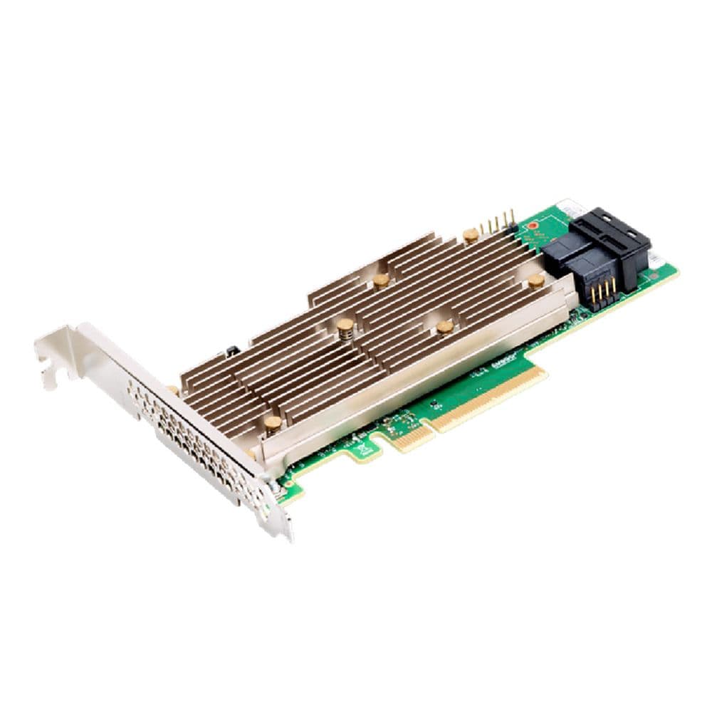 RAID-контроллер Broadcom 9460-8I SGL (05-50011-02 / 03-50011-33010) PCIe 3.1 x8 LP, SAS/SATA/NVMe, RAID 0,1,5,6,10,50,60, 8port(2 *int SFF8643), 2GB Cache, 3508ROC