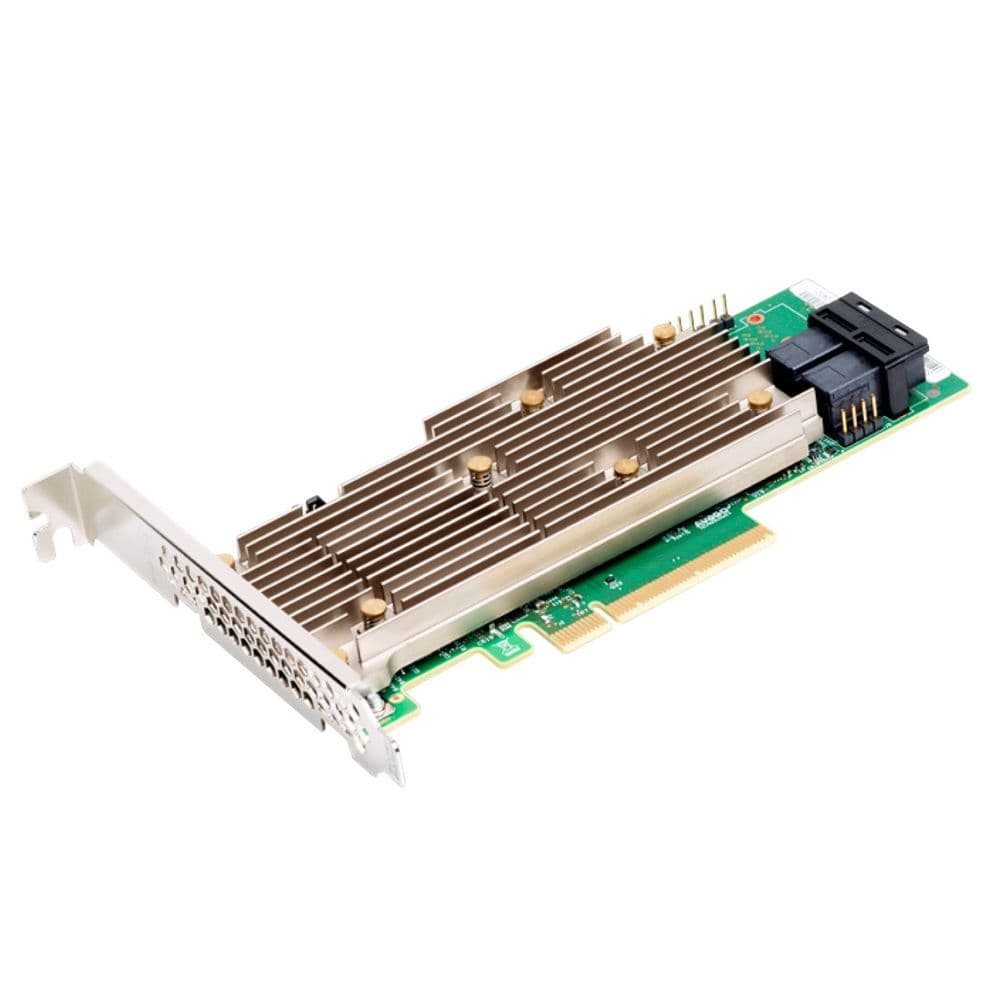 RAID-контроллер Broadcom 9460-8I SGL (05-50011-02 / 03-50011-33012) PCIe 3.1 x8 LP, SAS/SATA/NVMe, RAID 0,1,5,6,10,50,60, 8port(2 *int SFF8643), 2GB Cache, 3508ROC