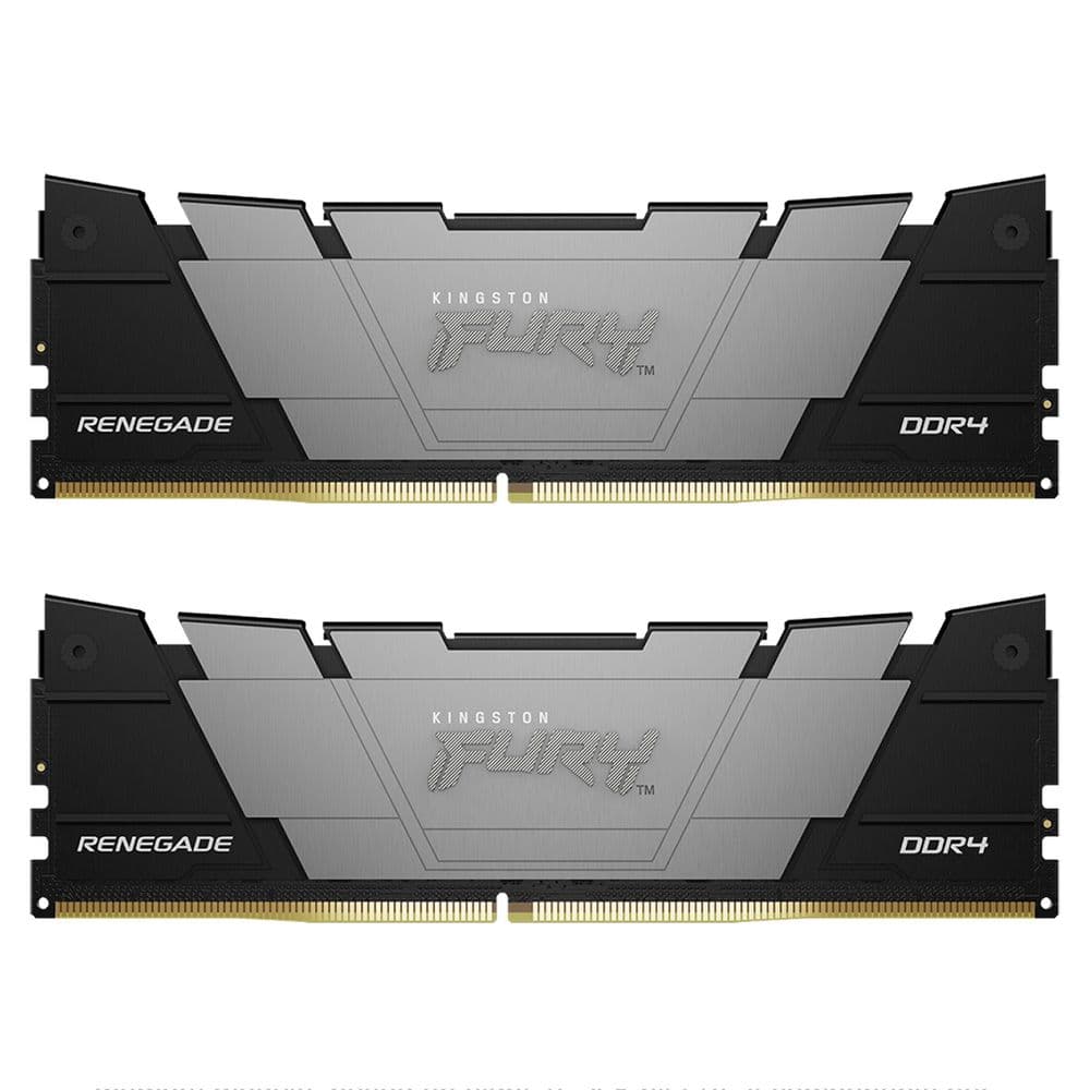 Модуль памяти Kingston 16GB KF432C16RB2K2/16 DDR4 3200 DIMM FURY Renegade Black Gaming Memory Non-ECC, CL16,1.35V, Кит 2х8GB, RTL