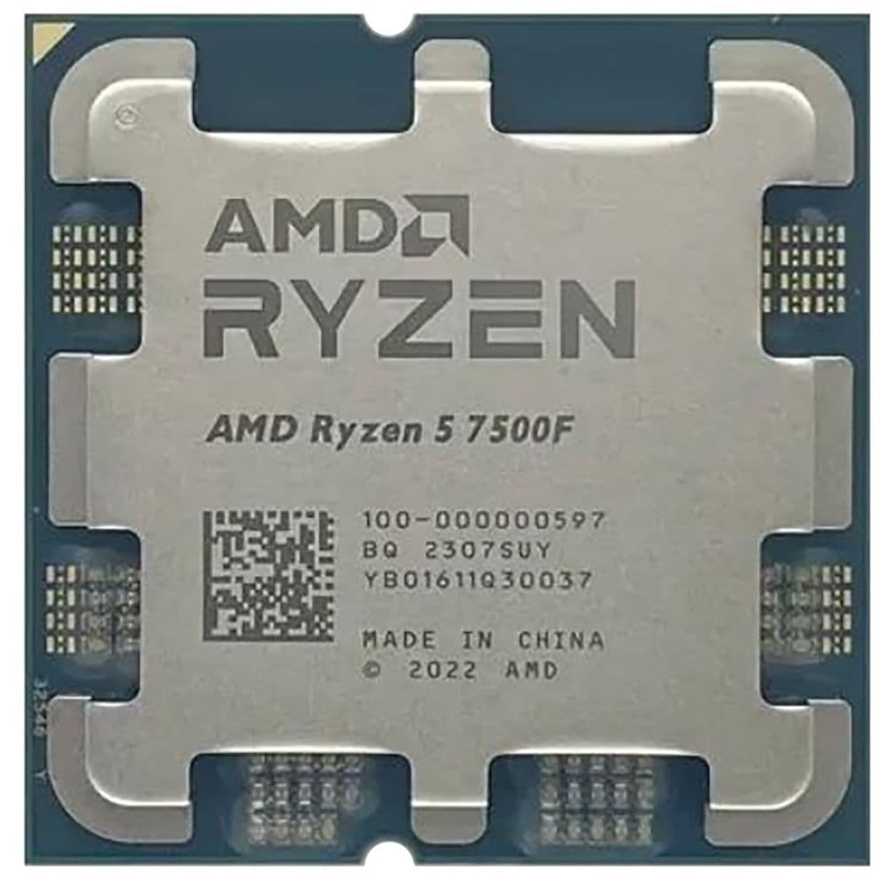 Центральный Процессор AMD RYZEN 5 7500F BOX (Raphael, 5nm, C6/T12, Base 3,70GHz, Turbo 5,00GHz, without graphics, L3 32Mb, TDP 65W, SAM5)