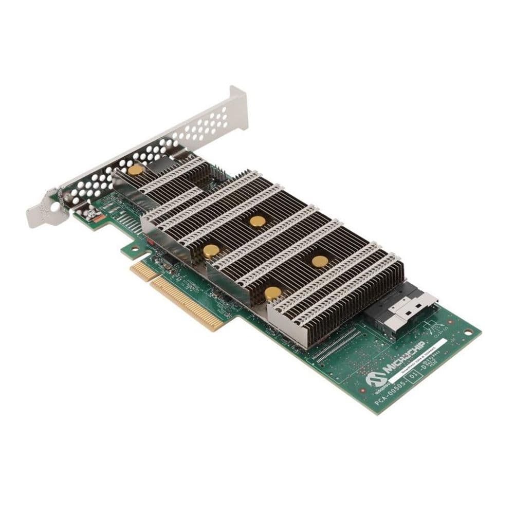 RAID-контроллер Microsemi Adaptec SmartRAID 3204-8i (32048IXS) PCI Express 4.0 x8, SAS/NVMe 24 Гб/с, 4GB, RAID 0,1,5,6,10,50,60,1Triple,10Triple, 1хSFF8654 internal. (R8i)