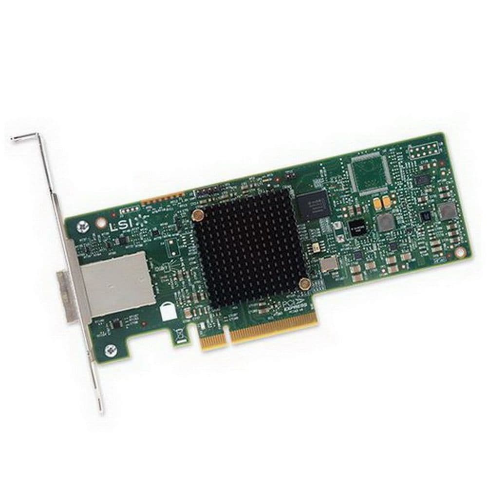 HBA-адаптер Broadcom 9300-8E SGL (LSI00343 / H5-25460-00 / H5-25460-02I / H3-25460-02I) PCIe 3.0 x8 LP, SAS/SATA 12G HBA, 8port(2*ext SFF8644), 3008 IOC RTL