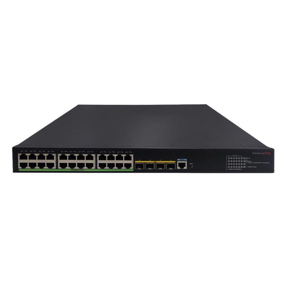 Коммутатор H3C S5170-28S-HPWR-EI L2 Ethernet Switch with 24*10/100/1000BASE-T Ports and 4*1G/10G SFP Plus(AC)