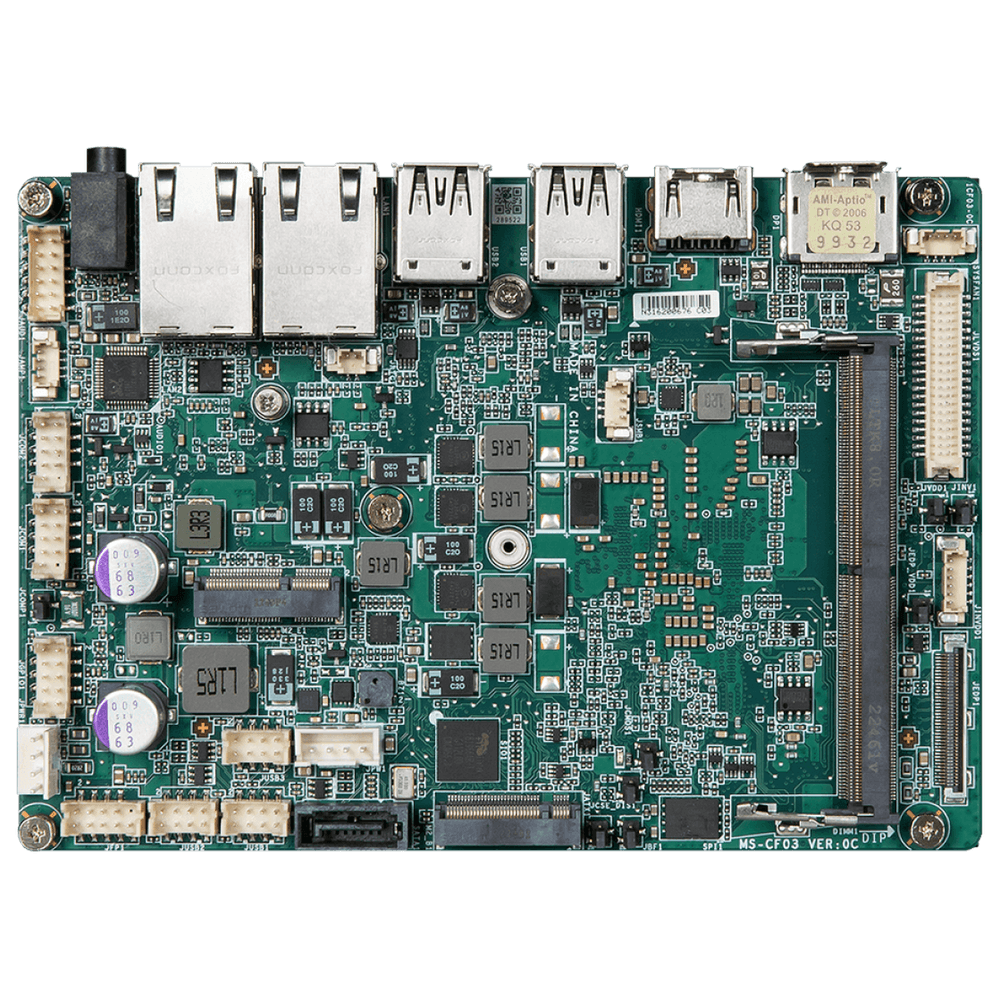 Материнская плата MSI MS-CF03\601-CF03-150\801-CF03-016 10 OPT:K, Intel ADL-N N97,1*DDR5 SO-DIMM,1*DP+1*HDMI+1*LVDS+1*eDP,1*M.2 E key,1*M.2 B key,2*2.5GbE LAN,1*SATA 3.0, 4*USB 3.2,6*USB 2.0,2*COM,TPM2.0,DC 9-36V,3.5 inch