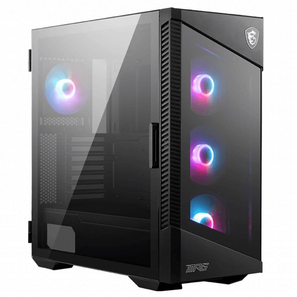 Корпус для ПК MSI Bad Pack MPG VELOX 100R 2xUSB 3.0, 1xType C, 4x120mm ARGB Fan, ARGB Control Board Glass Front Panel, Brown BoxTempered Glass Window