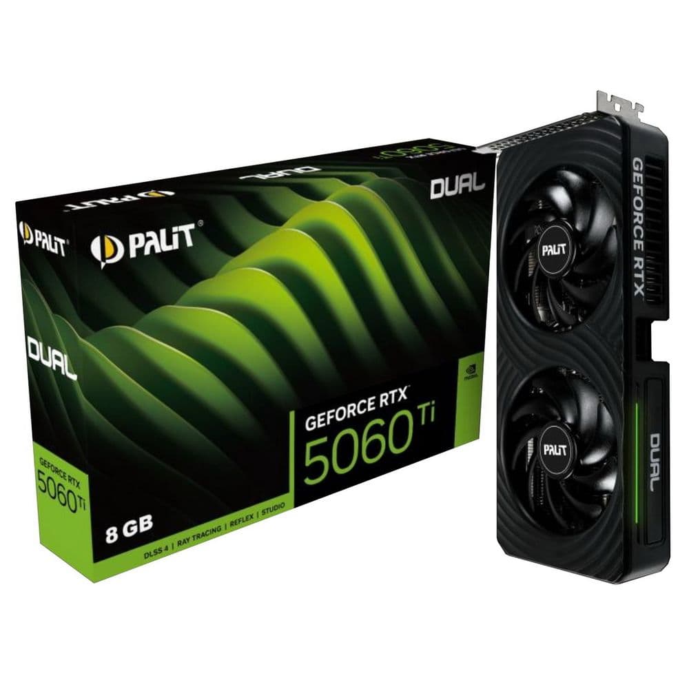 Видеокарта Palit Bad Pack RTX5060Ti DUAL 8GB GDDR7 128bit 3xDP HDMI 2FAN RTL