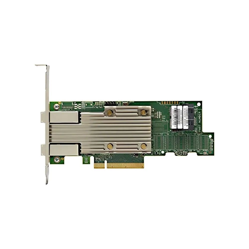 HBA-адаптер Broadcom 9400-8i8e SGL (05-50031-02) PCIe 3.1 x8 LP, Tri-Mode SAS/SATA/NVMe 12G HBA, 16port(2*int SFF8643+2*ext SFF8644), 3516 IOC