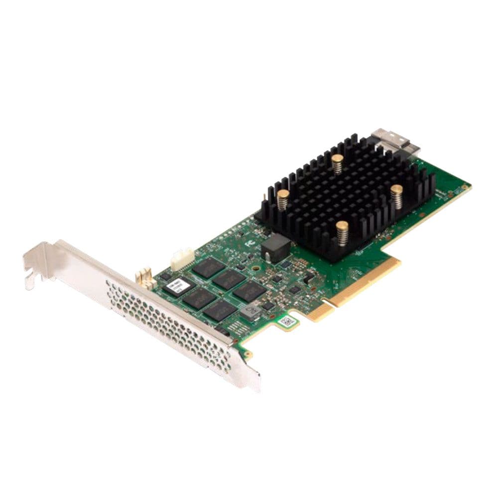 HBA-адаптер Broadcom Bad Pack 9500-8i SGL (05-50077-03 / 03-50077-03002) PCIe v4 x8 LP, Tri-Mode SAS/SATA/NVMe 12G HBA, 8port(1*int SFF8654), 3808 IOC, RTL (DC22) (S1)