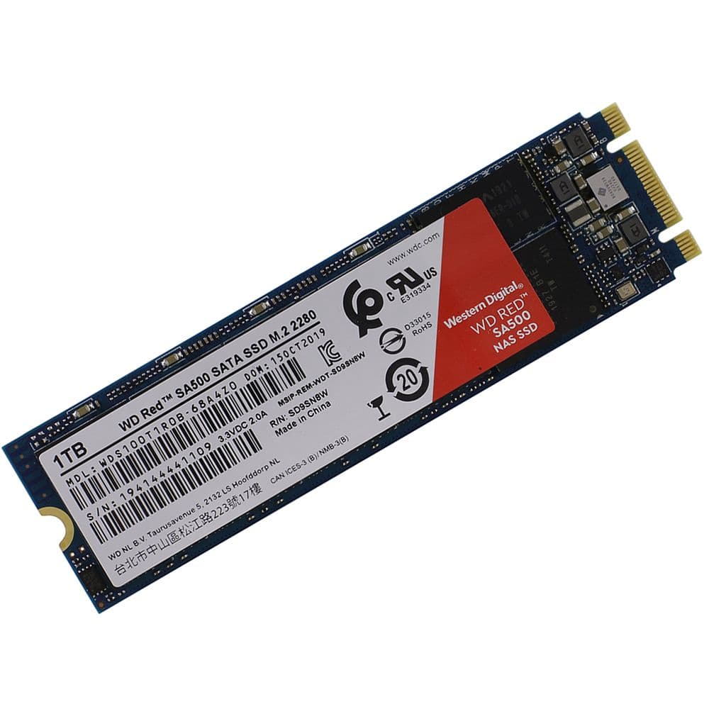Твердотельный накопитель SSD Western Digital Bad Pack M.2 2280 500GB WD Red WDC (actual) PCI-E x4, NVMe, 3430/2600 Retail WDS500G1R0C RTL