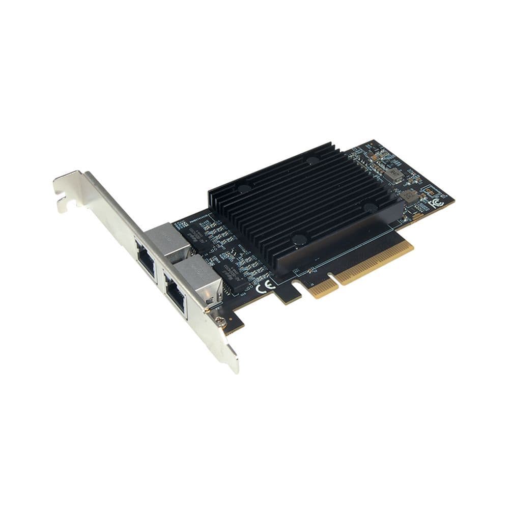 Сетевой адаптер STLab N-1070 2x10GbE, PCIe 3.0 x8, RJ45, BCM57416, Ethernet Adapter