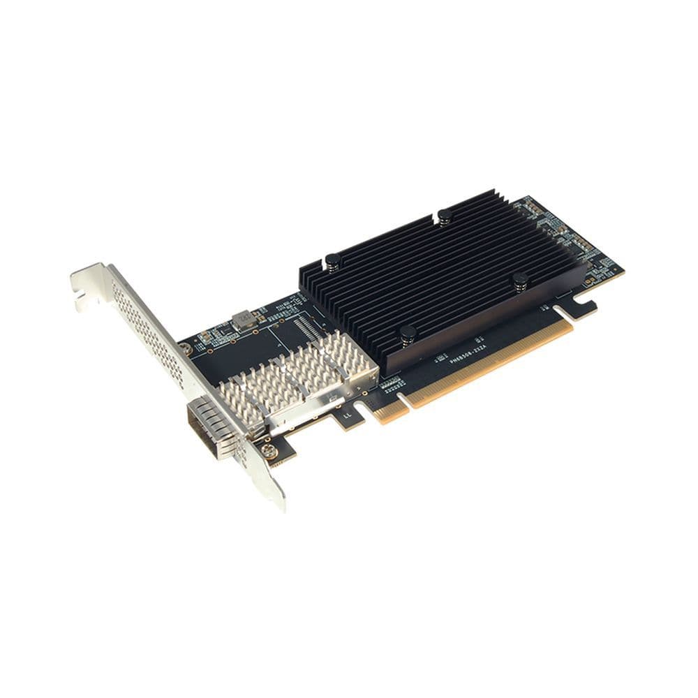 Сетевой адаптер STLab N-1190 1x100GbE (100/50/40/25/10GbE), PCIe 4.0 x16, QSFP56, BCM57504 Ethernet Adapter