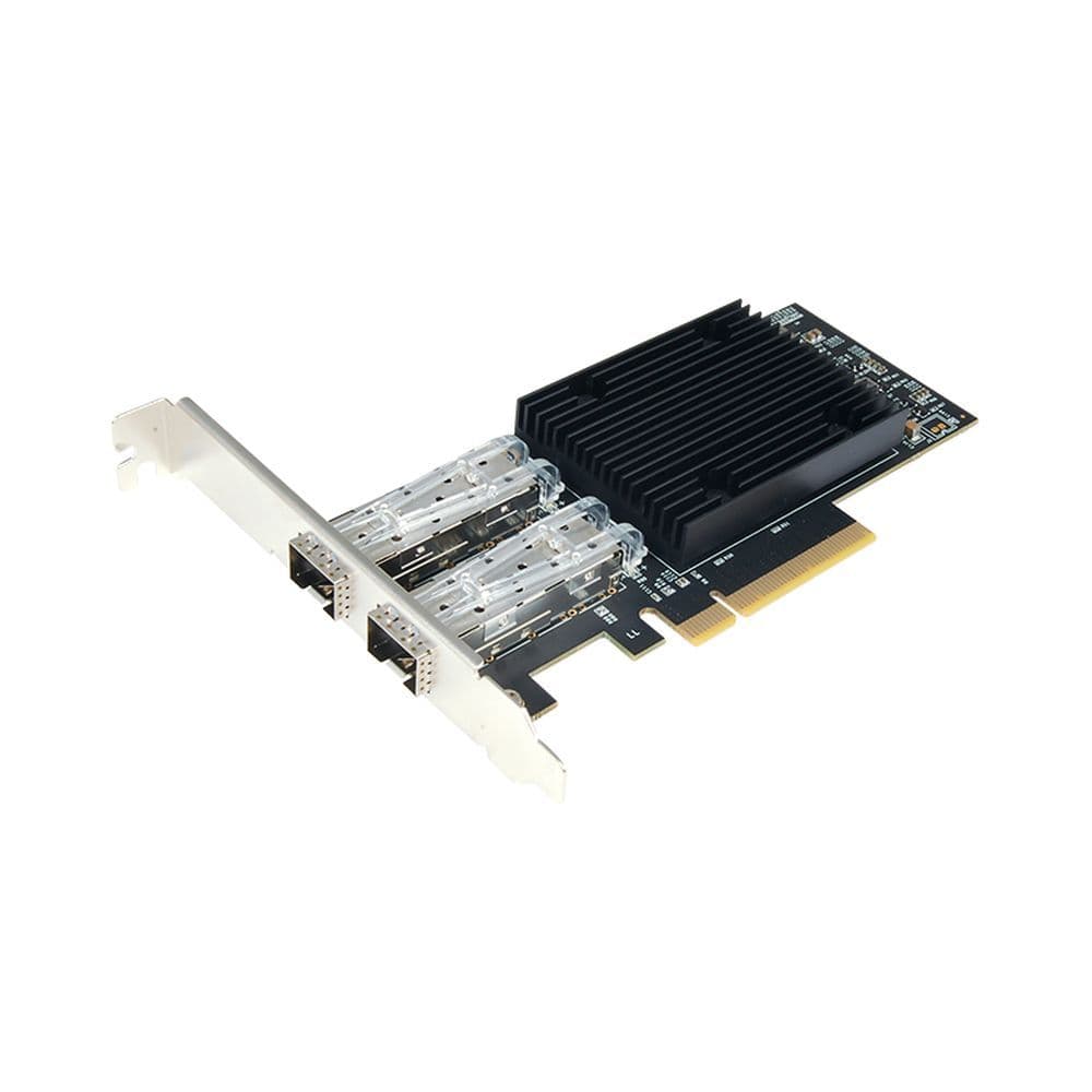 Сетевой адаптер STLab N-1080 2x10GbE, PCIe 3.0 x8, SFP+, BCM57412, Ethernet Adapter